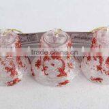 3PC Christmas Decoration Bell Shape Transparent Plastic Christmas Pendant thumbnail-4