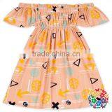 Little Girls Summer Ruffle Off Shoulder One-Piece Dresses Beach Party Prom Halter Dress thumbnail-6