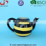 With Embossed Decorative Flower Ceramic Teapot for Flower Pots thumbnail-3