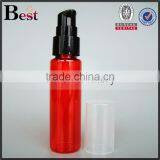 Hot Products Fancy High Quality Translucent Red 30ml Pet Bottle Pump Plastic Bottle Pet for Cosmetic Face Care Lotion thumbnail-2