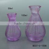 Hot Selling Wholesale 50ml 100ml Empty Pink Decorative Glass Bottle Reed Diffuser Stopper Cosmetic Packaging Free Sample thumbnail-6