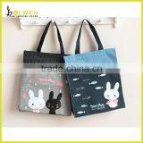 Customized School Tote Bag Logo Zipper Book Bag thumbnail-1