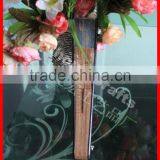 Bamboo Material Handcraft Silk Folding Fan thumbnail-2