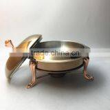 26cm Rose Gold Plated Stainless Steel Chafing Dish for Banquet Hot Sale Chafing Dish