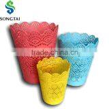 Plastic Round Hollow Out Garbage Bin Series thumbnail-1