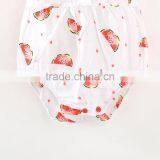Custom-made Summer Fly Short Sleeve Pink Watermelon Rompers thumbnail-5