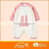 Long Sleeved Soft Animal Printed Cotton Polyester Baby Romper thumbnail-1