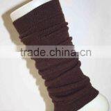 Grey Color Cotton Knit Boot Cuff Socks thumbnail-1