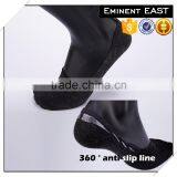 360 Degree Anti-slip Anti-bacterial Solid Color Men Cotton no Show Socks thumbnail-1