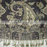2017 Winter The Latest Russian Stylish Lady Jacquard Paisley Floral Fashion Shawl 100%viscose thumbnail-3