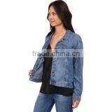 High Quality Autumn Denim Jacket Women With Soft Fabric thumbnail-5