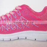 Cotton Fabric Lining Material White Outsole Pink Running Shoes Women thumbnail-2