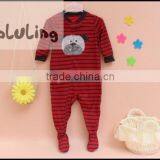 New Designer Kids Frog Cartoon Animal Printed Footed Pajamas Children One Piece Jumpsuits thumbnail-3