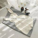 Hot-selling Lovely Personalized Baby Cartoon Rabbit Jacquard Throw Blanket thumbnail-2