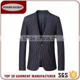 European Men'S Stripe Arrow Lapel Fashion Suit Jacket Blazer For Men thumbnail-1