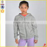 Factory Directly Sales Girls Zipper up Plain Sweatshirt Shirts thumbnail-3
