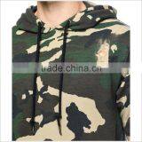 Factory Hot Sell Mens Destructed Camo Short Sleeve Hoodie thumbnail-2