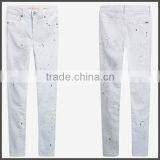 Sexy Girl White Spray-on Jeans Pants thumbnail-2