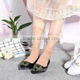 WS-4 Sexy Breathable Silk Heap Heap Soft Elasticity Black Fishnet Lace Flower Mesh Ankle Fashion Socks Summer Style thumbnail-2