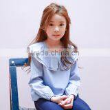 S17590A Cute Girls Shirt Long Sleeve Princess Ruffle Tops Girls Clothes thumbnail-1