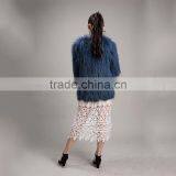 Myfur Lake Green Winter Genuine Raccoon Fur Coat For Women thumbnail-4