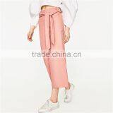 2017 Dongguan Wholesale OEM Casual Cropped Pants for Women thumbnail-2