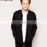 Fashion Golden Zipper Long Bomber Jacket Wholesale Guangzhou Clothing Factory thumbnail-2