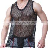 Custom Mesh Fabric Gym Singlets for Men / Blank Singlet T13345 thumbnail-3