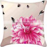 Top Quality Flower Pattern Cotton Embroidery Needlework DIY Cross Stitch Square Throw Pillow thumbnail-1