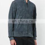 100% Polyester Grey Cotton Washed Zip Hoodie From Wensfashion Custom Fitness Hoodies thumbnail-4