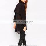 Ladies Western Blouse Oversized Fit Point Collar Fashion Lady Chiffon Blouse thumbnail-3