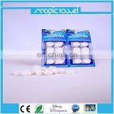100% Natural ECO Mini Disposable Magic Compressed Coin Tissue