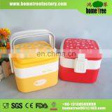 Best 1300ml Portable Square Double Layers Lockable Thermal Food Warmer Plastic Lunch Box