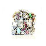 Aidocrystal Handmade Colorful Bangles Ladies Wedding Rhinestone Cuff Bracelets Wholesale thumbnail-2