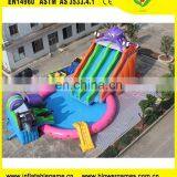 Commercial Inflatable Water Park 2 in 1 Big Party Used Swimming Pool Slide thumbnail-1