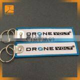 Popular Design Cheap Embroidery Custom Logo Key Chain
