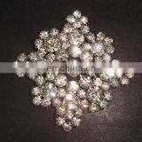 fashion alloy rhinestone snow wedding brooch