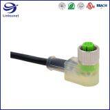 M8 Molded With Cable 90° Screw Type With LED 3 Pin for Automotive Wire Harness