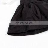 TWOTWINSTYLE 2019 Black Hit White Ruffles Sleeve off the Shoulder Slash Collar Princess thumbnail-6