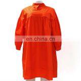 LAITE D2148 Plus Size Women Solid Color Casual Dress Ladies Comfortable Cotton Autumn Mini Dress thumbnail-1