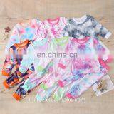 Kids Boys Girls Tie Dyeing Homewear Sleeping Shirt Pants Suit Tie-Dye Printed O-Neck Long Sleeve Tops Pants Sports 2-Piece Suits thumbnail-3