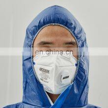 PPE Cat.III Type5,6 Disposable Coverall Dark Blue thumbnail-4