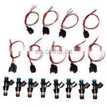 Free Shipping!8X Fuel Injector W/ 9X Pigtail Wire For Cadillac Chevrolet GMC 217-1621 12580681 thumbnail-2
