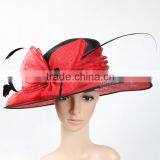 New Design Women Church Derby Wedding Cocktail Party Sinamay Hats for Sale Quality Choice thumbnail-2