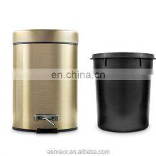 Brass Gold Painting Waste Bin for Hotel thumbnail-4