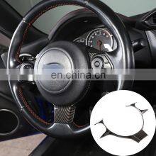 Car Accessories Modification 17-21 For Toyota 86/Subaru BRZ Steering Wheel Frame ABS Carbon Fiber Pattern 1 Piece Set thumbnail-5