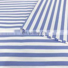 Wholesale Lightweight Striped Cotton Nylon Spandex Fabric for Women's Casual Wear thumbnail-3