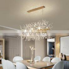 Modern LED Crystal Chandelier Light Pendant Hanging Lamp Dandelion Chandelier Lighting For Living Dining Room thumbnail-4