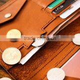 New Designer Hand-made Cowhide Leather Wallet Retro Couples Wallet Unisex Wallet Purse thumbnail-6
