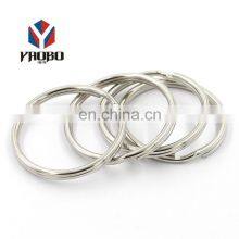 25mm Custom Blank Stainless Steel Round Edge Split Keyring Key Ring thumbnail-1